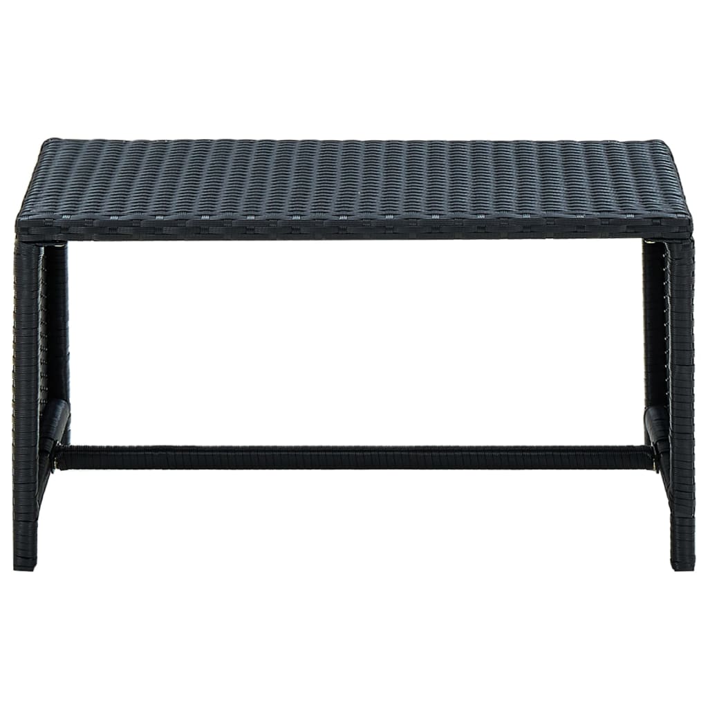 Salontafel 70X40X38 Cm Poly Rattan Zwart