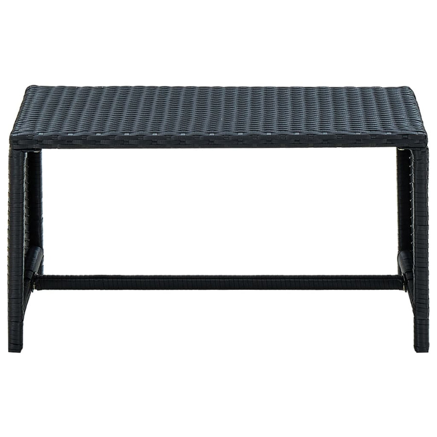 Salontafel 70X40X38 Cm Poly Rattan Zwart