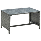 Coffee table 70x40x38 cm poly rattan anthracite