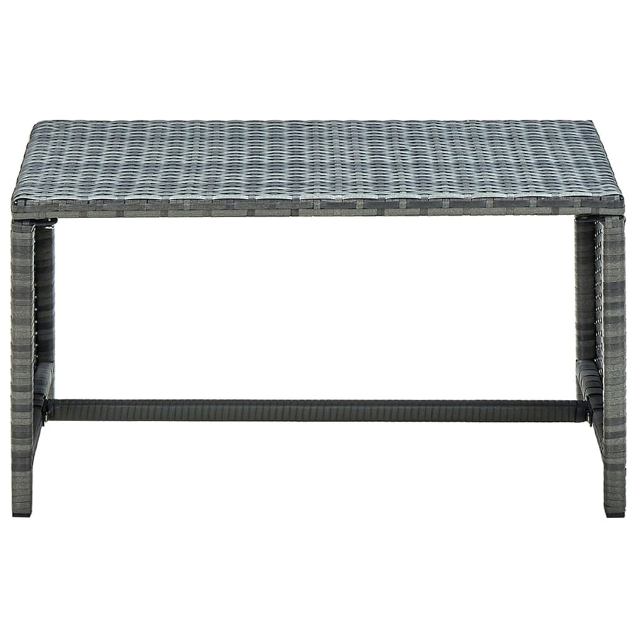 Salontafel 70X40X38 Cm Poly Rattan Antraciet