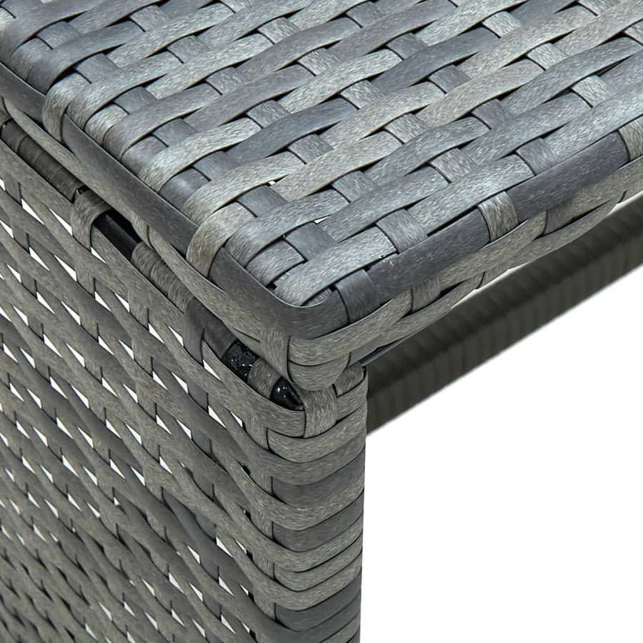 Salontafel 70X40X38 Cm Poly Rattan Antraciet