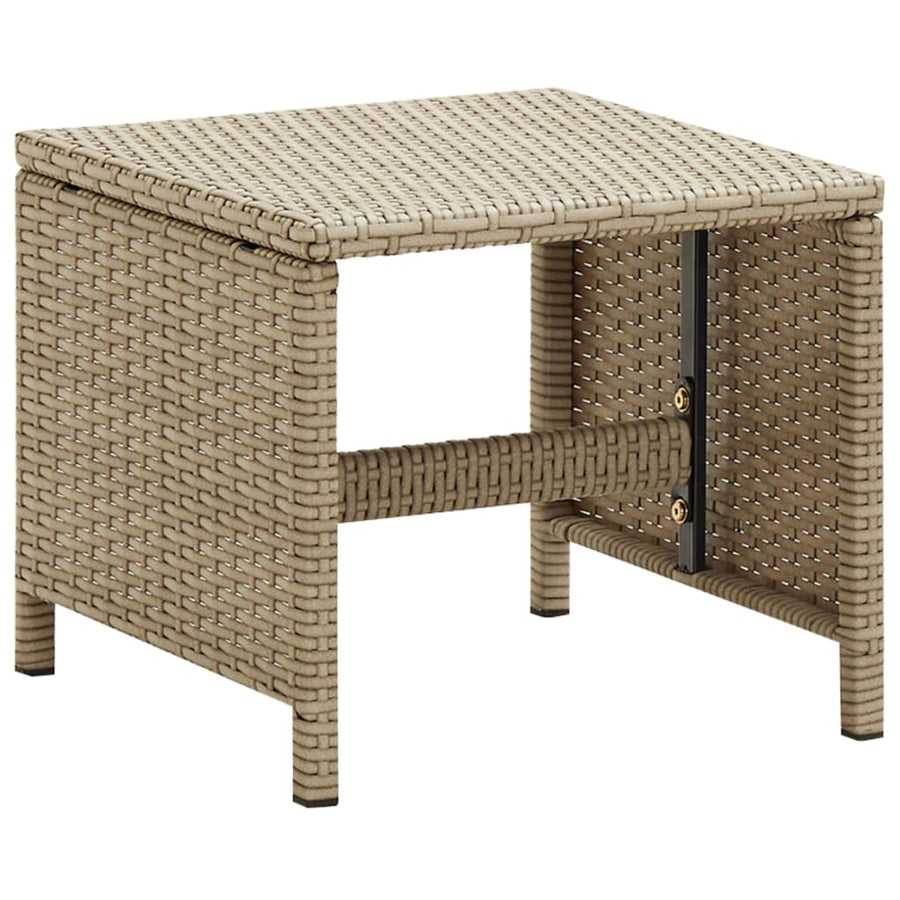Tuinkrukken Met Kussens Poly Rattan Beige