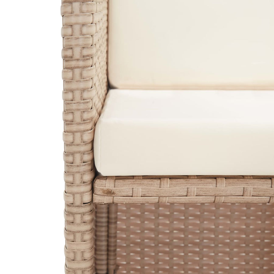 17-Delige Tuinset Met Kussens Poly Rattan 13