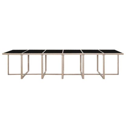 17-Delige Tuinset Met Kussens Poly Rattan 13