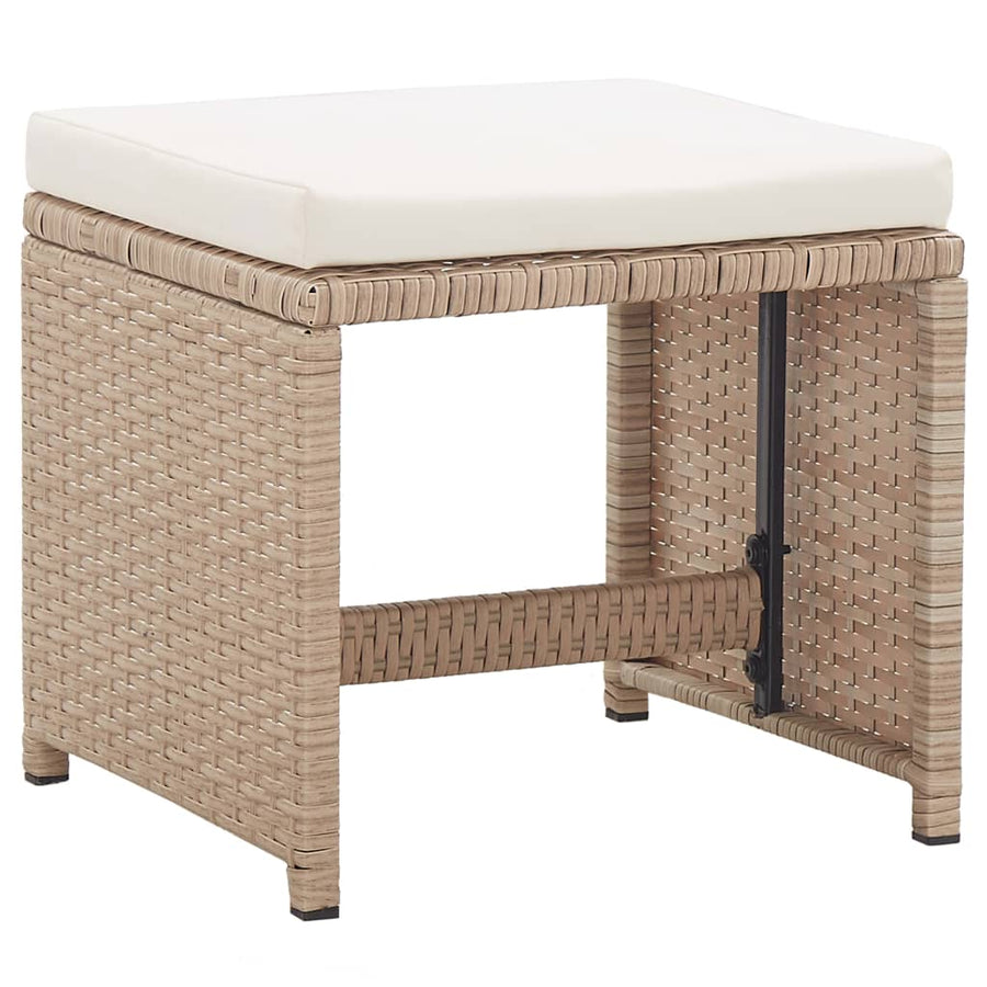 17-Delige Tuinset Met Kussens Poly Rattan 13