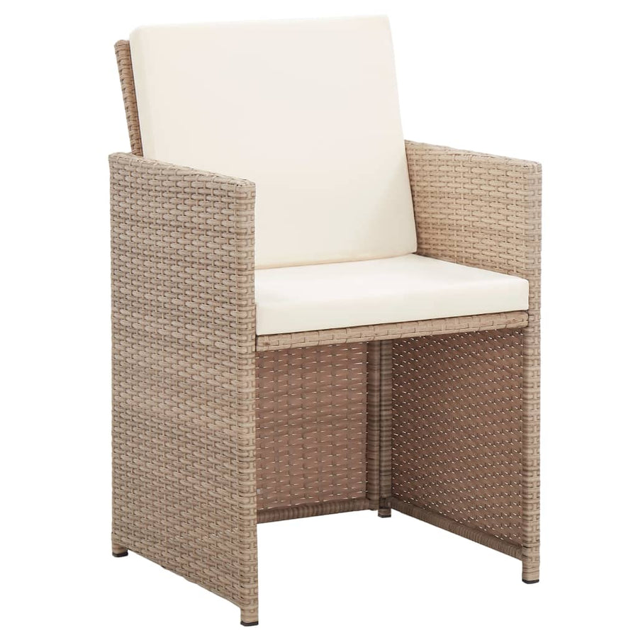17-Delige Tuinset Met Kussens Poly Rattan 13