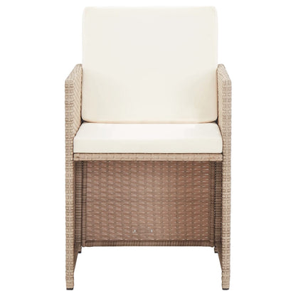 17-Delige Tuinset Met Kussens Poly Rattan 13