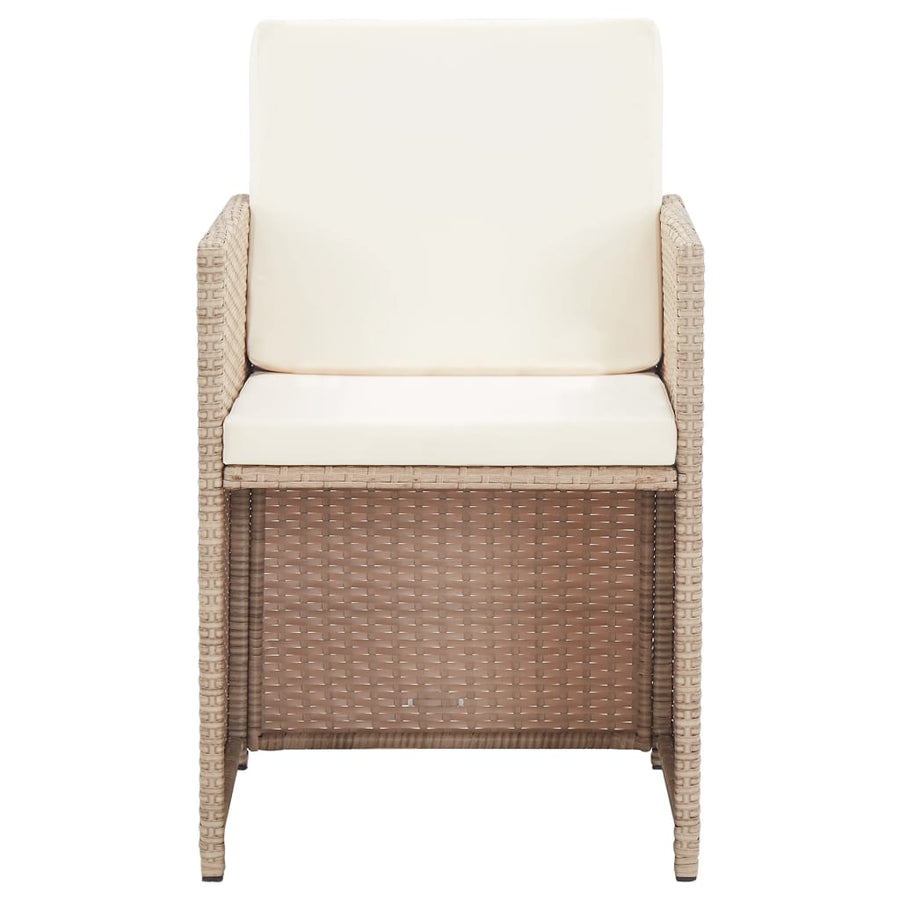 17-Delige Tuinset Met Kussens Poly Rattan 13