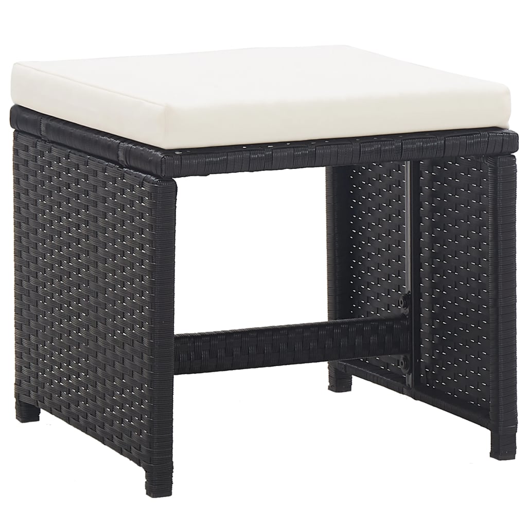 17-Delige Tuinset Met Kussens Poly Rattan 13