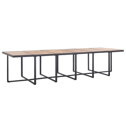 17-Delige Tuinset Met Kussens Poly Rattan 13