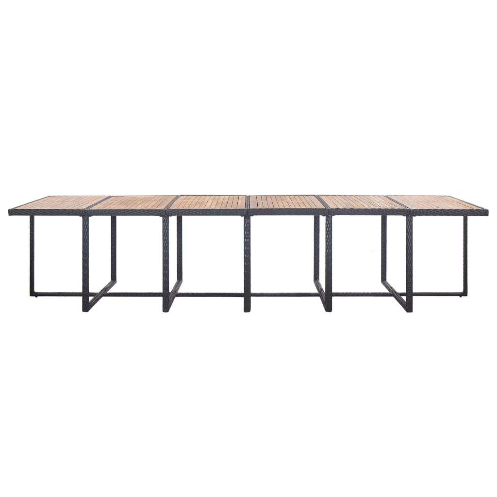 17-Delige Tuinset Met Kussens Poly Rattan 13