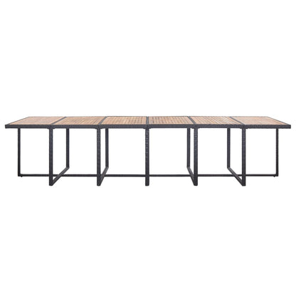 17-Delige Tuinset Met Kussens Poly Rattan 13