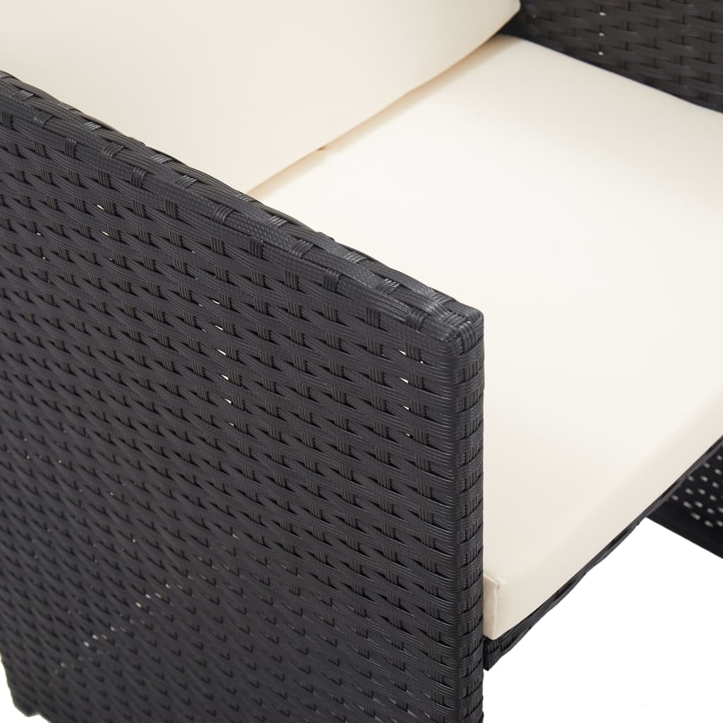 17-Delige Tuinset Met Kussens Poly Rattan 13