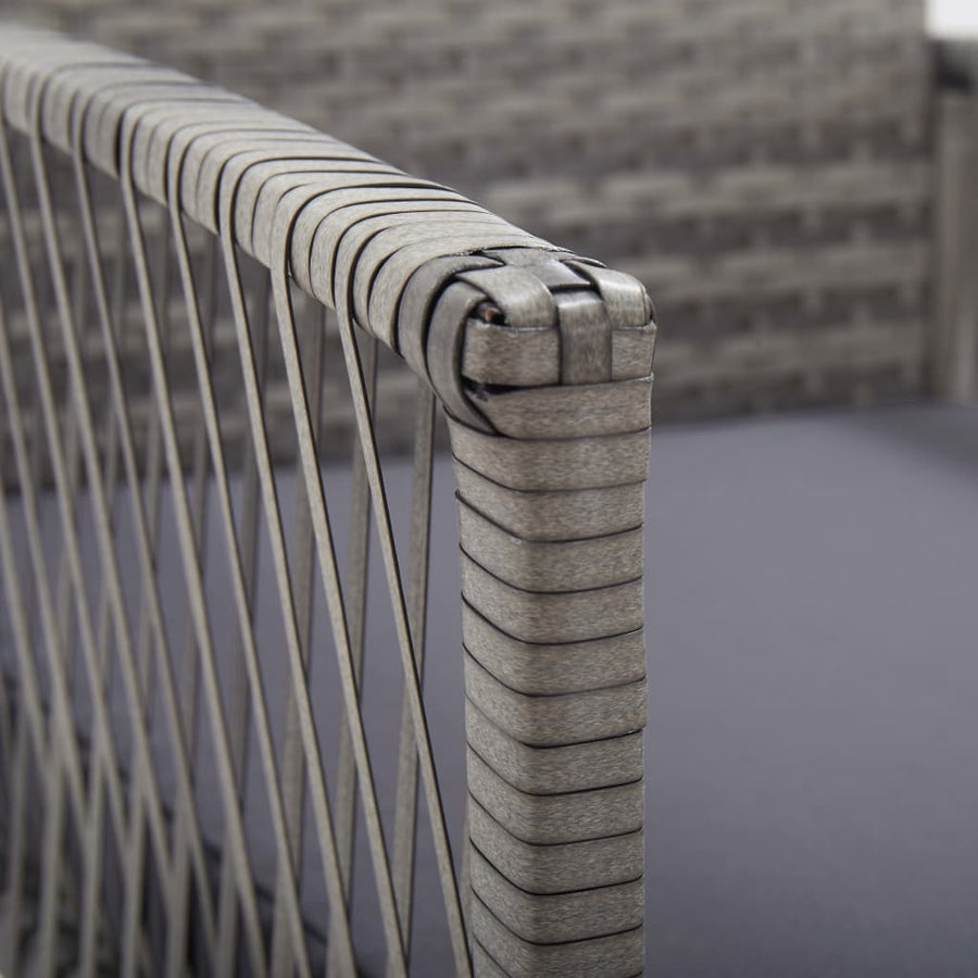 Tuinstoelen Met Kussens Poly Rattan Antraciet