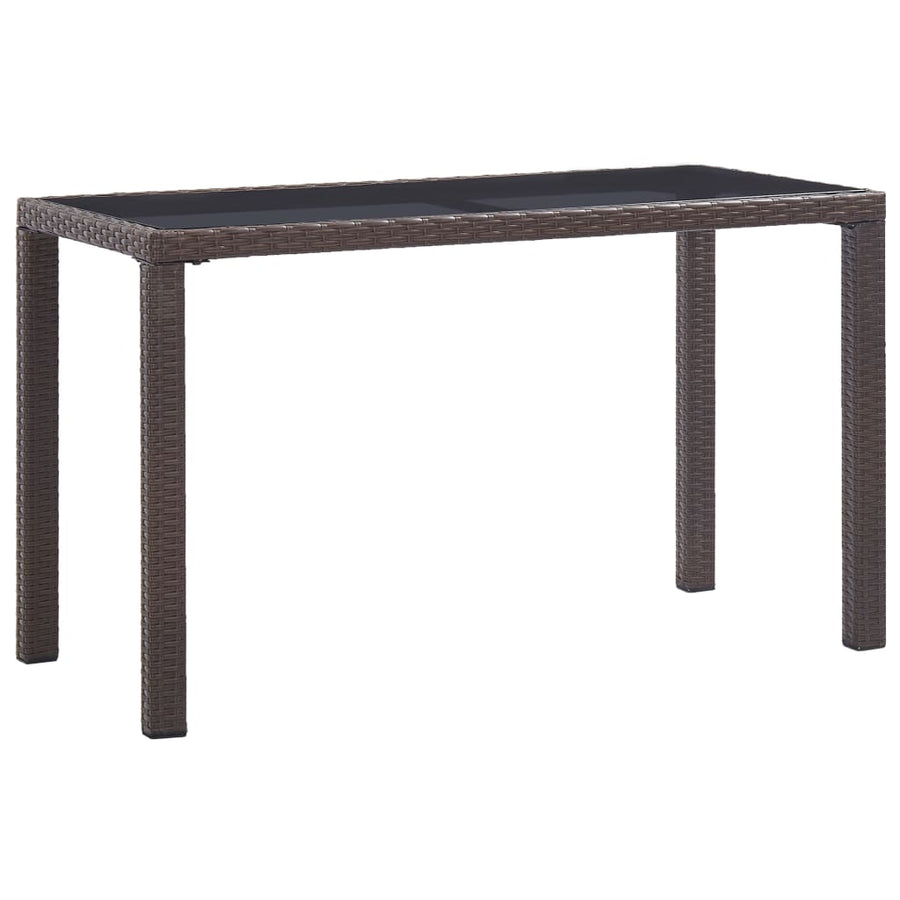 Tuintafel Poly Rattan 123 x 60 x 74 cm