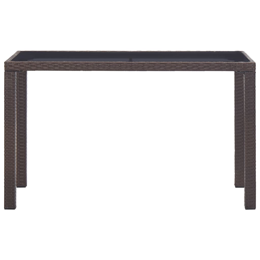 Tuintafel Poly Rattan 123 x 60 x 74 cm