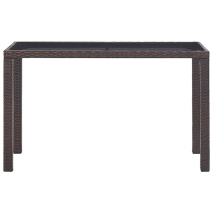 Tuintafel Poly Rattan 123 x 60 x 74 cm