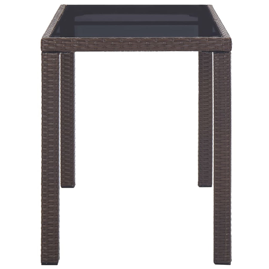 Tuintafel Poly Rattan 123 x 60 x 74 cm