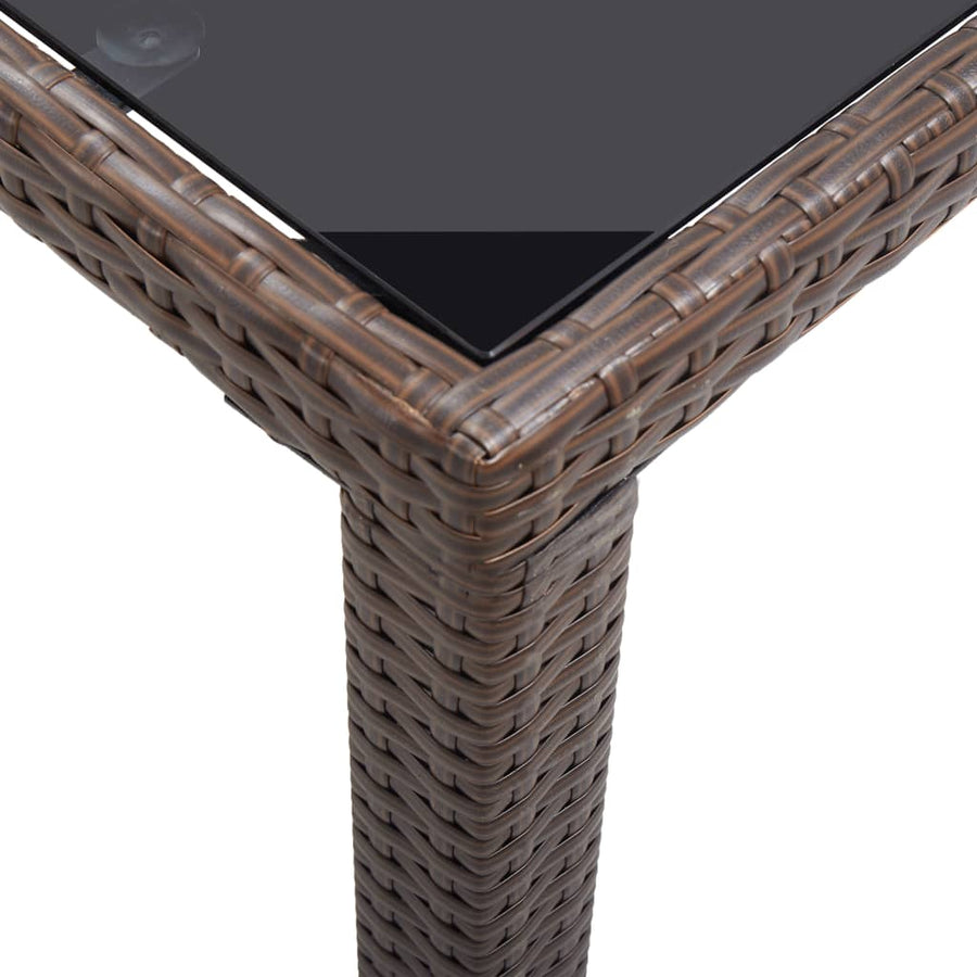 Tuintafel Poly Rattan 123 x 60 x 74 cm