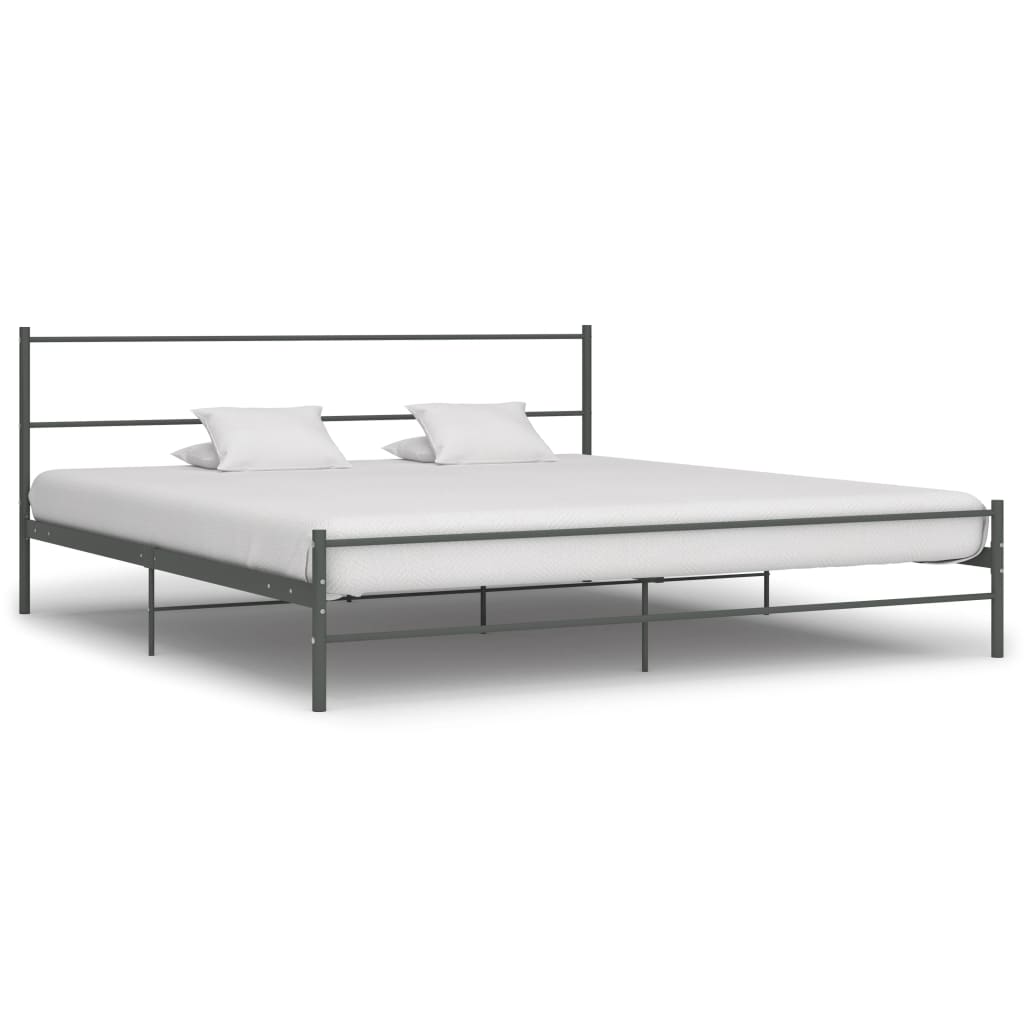 Bedframe Metaal 180 x 200 cm Grijs