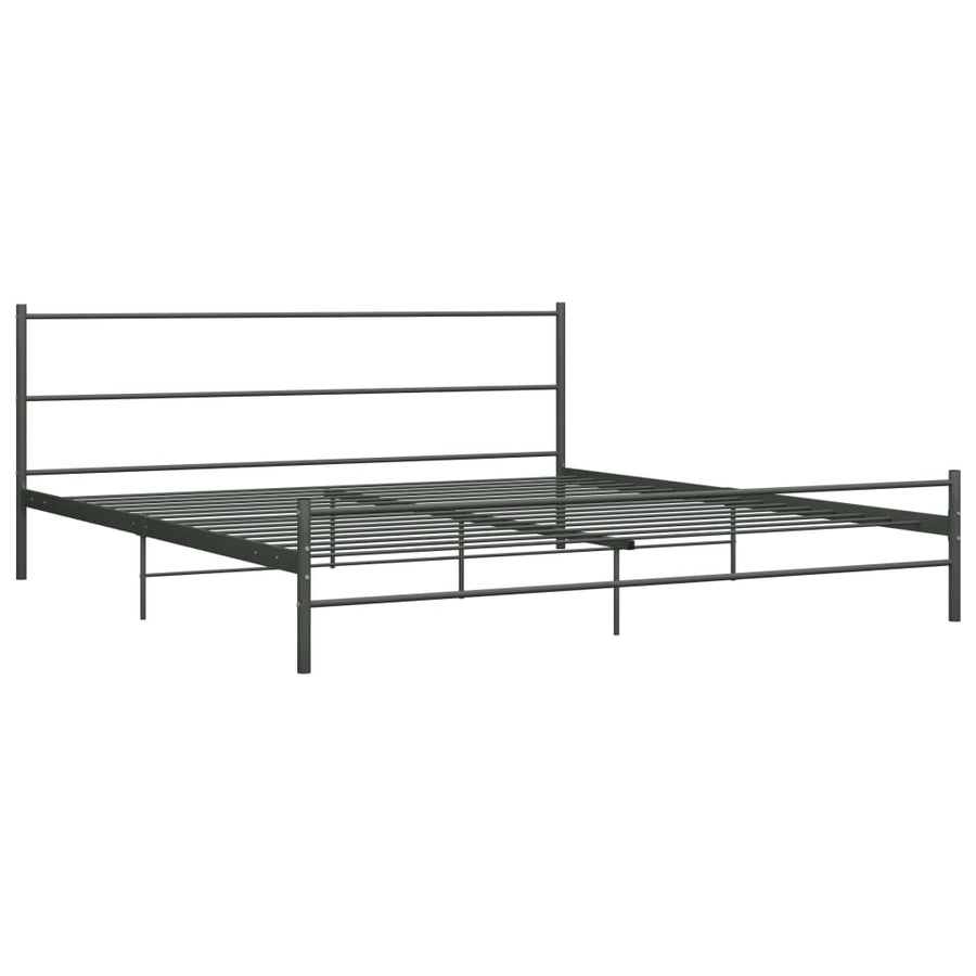 Bedframe Metaal 180 x 200 cm Grijs