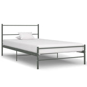 Bedframe metaal grijs 100x200 cm