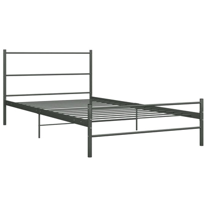 Bedframe metaal grijs 100x200 cm