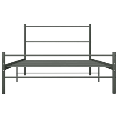 Bedframe metaal grijs 100x200 cm