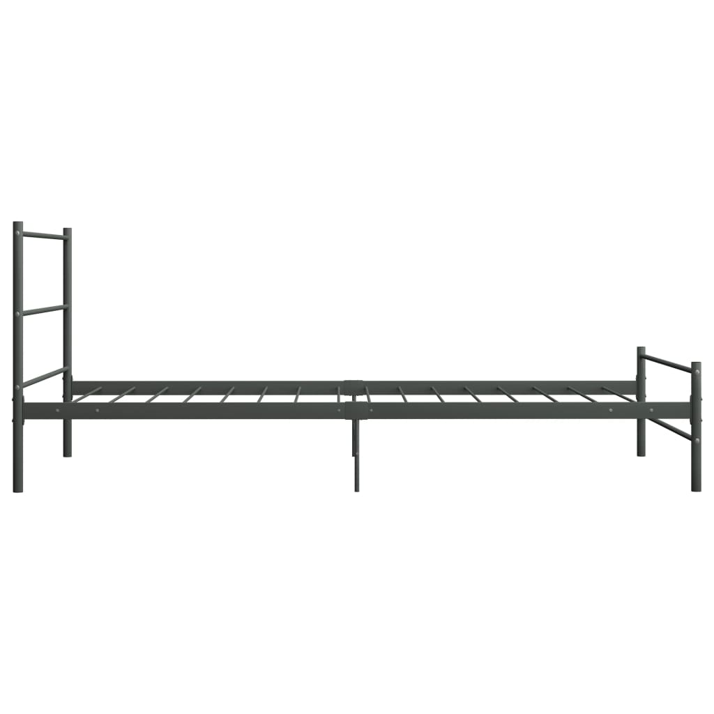 Bedframe metaal grijs 100x200 cm
