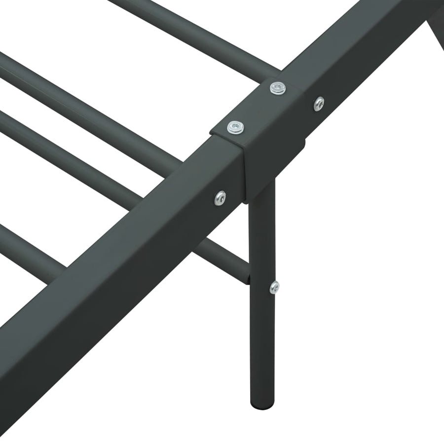 Bedframe metaal grijs 100x200 cm