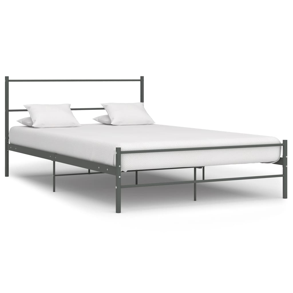 Bedframe Metaal 120 x 200 cm Grijs