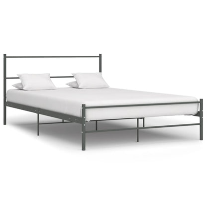 Bedframe Metaal 120 x 200 cm Grijs