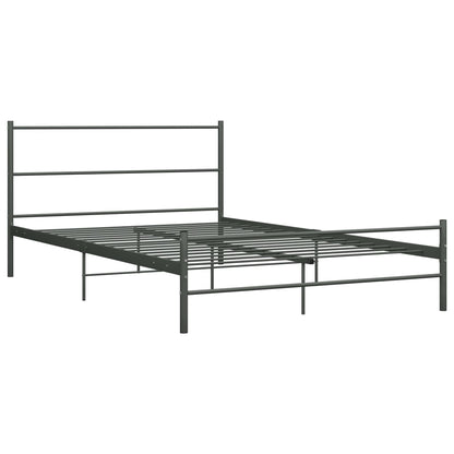 Bedframe Metaal 120 x 200 cm Grijs