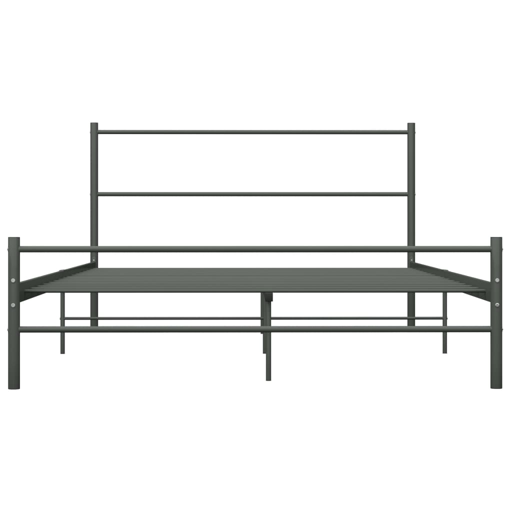 Bedframe Metaal 120 x 200 cm Grijs