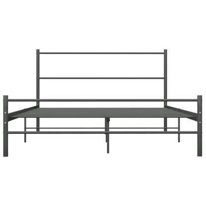 Bedframe Metaal 120 x 200 cm Grijs