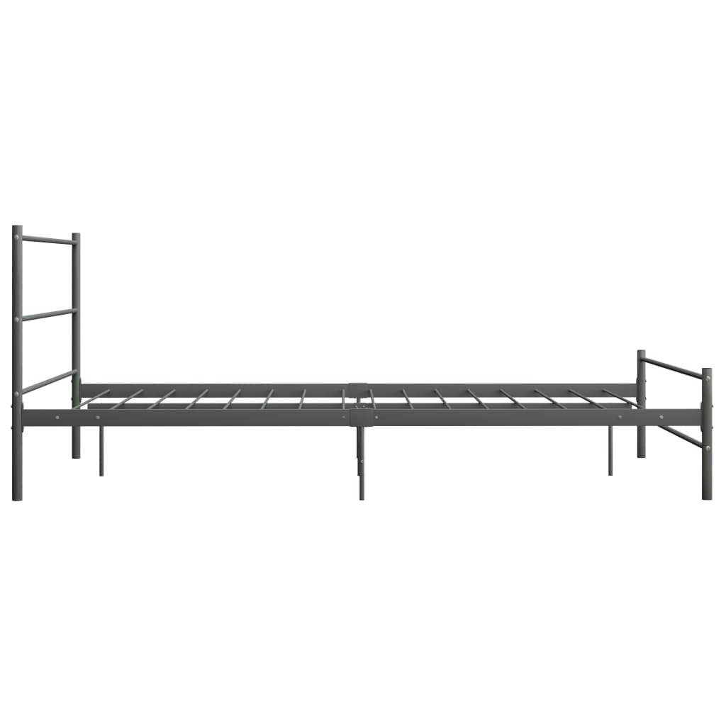 Bedframe Metaal 120 x 200 cm Grijs