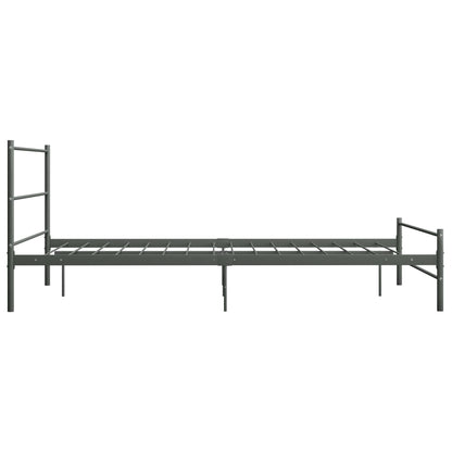 Bedframe Metaal 120 x 200 cm Grijs
