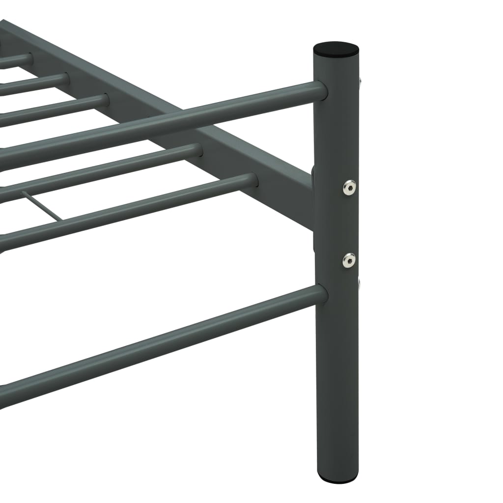 Bedframe Metaal 120 x 200 cm Grijs
