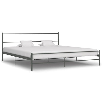 Bedframe Metaal 200 x 200 cm Grijs
