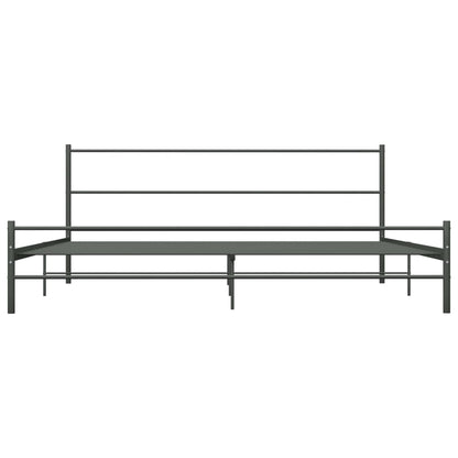 Bedframe Metaal 200 x 200 cm Grijs
