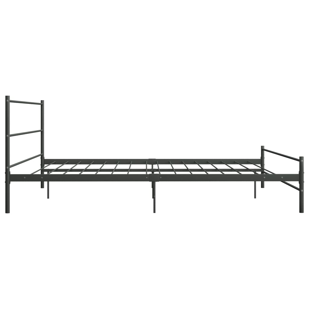 Bedframe Metaal 200 x 200 cm Grijs