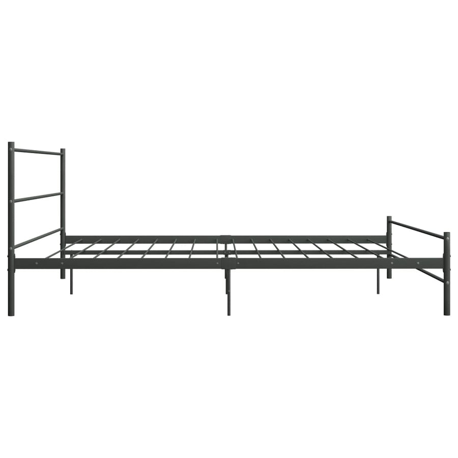 Bedframe Metaal 200 x 200 cm Grijs