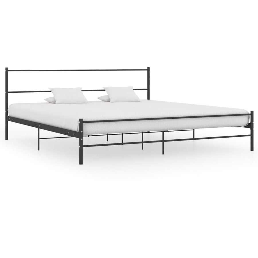 Bedframe Metaal 180 x 200 cm Zwart