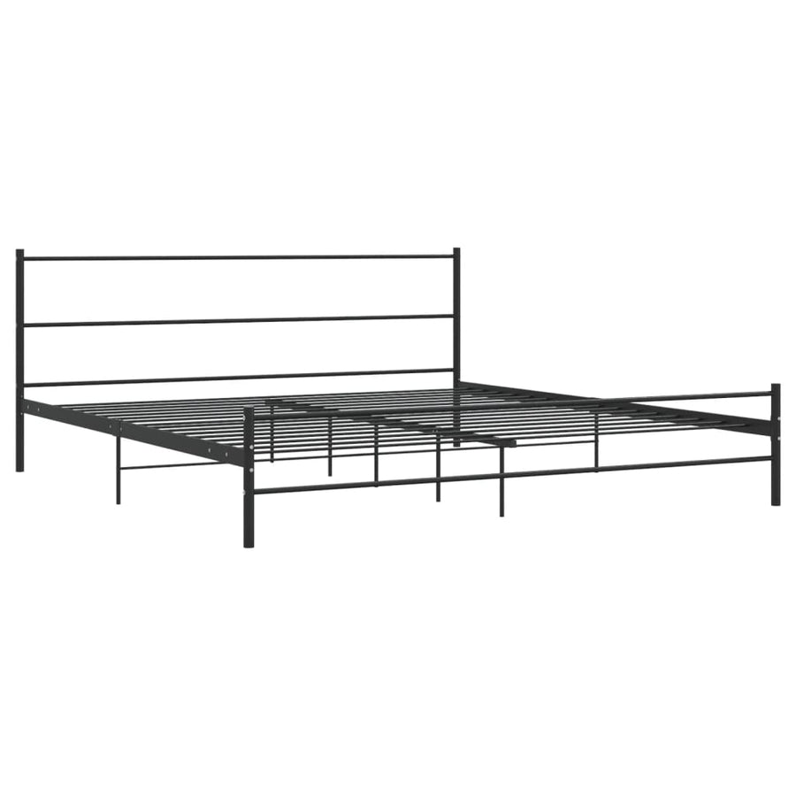 Bedframe Metaal 180 x 200 cm Zwart