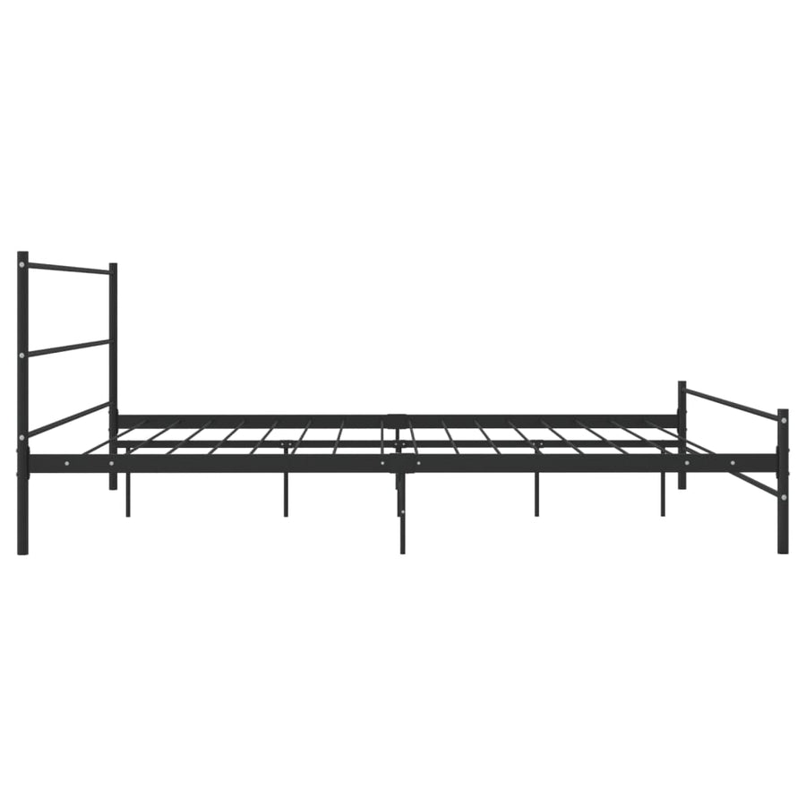Bedframe Metaal 180 x 200 cm Zwart