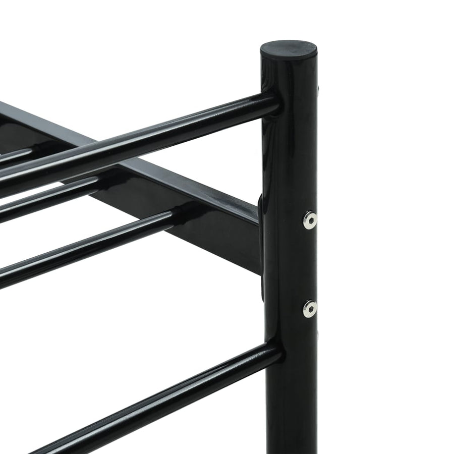 Bedframe Metaal 180 x 200 cm Zwart