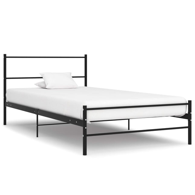 Bedframe Metaal 100 x 200 cm Zwart