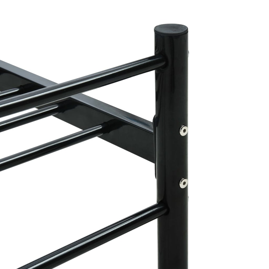 Bedframe Metaal 100 x 200 cm Zwart
