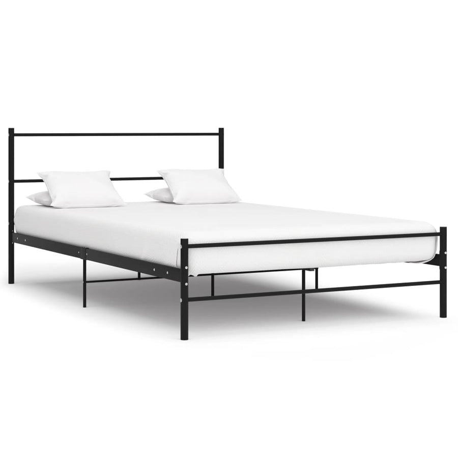 Bedframe Metaal 120 x 200 cm Zwart