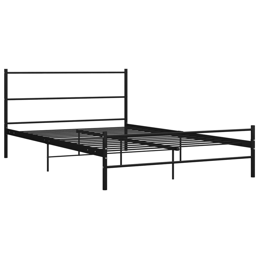 Bedframe Metaal 120 x 200 cm Zwart